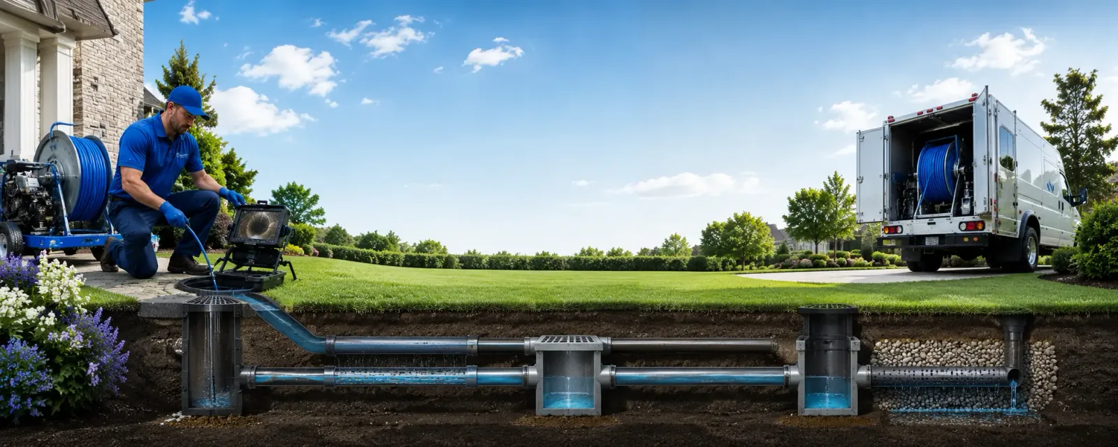 Outdoor drain cleaning information for Ridgeway, NC